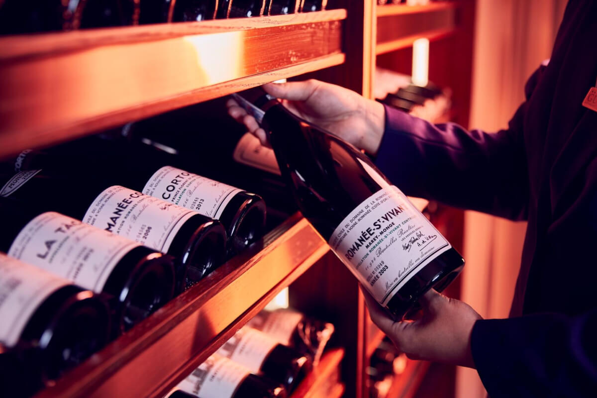 nhà hàng có danh mục rượu vang phong phú